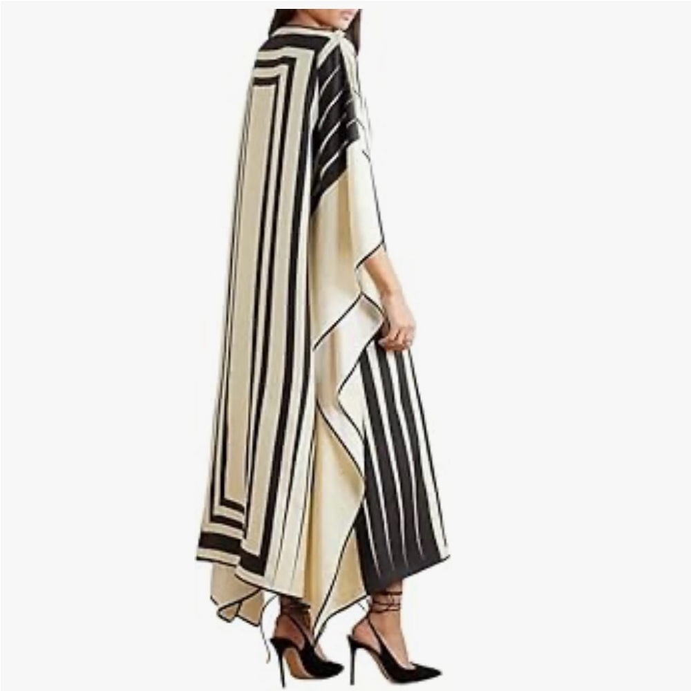 New. Elegant Black and Cream Women's Caftan. Free Size. One Size.